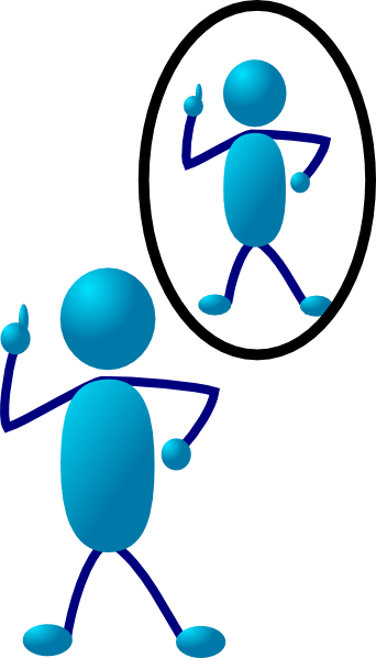 342x598 Reflecting Cliparts