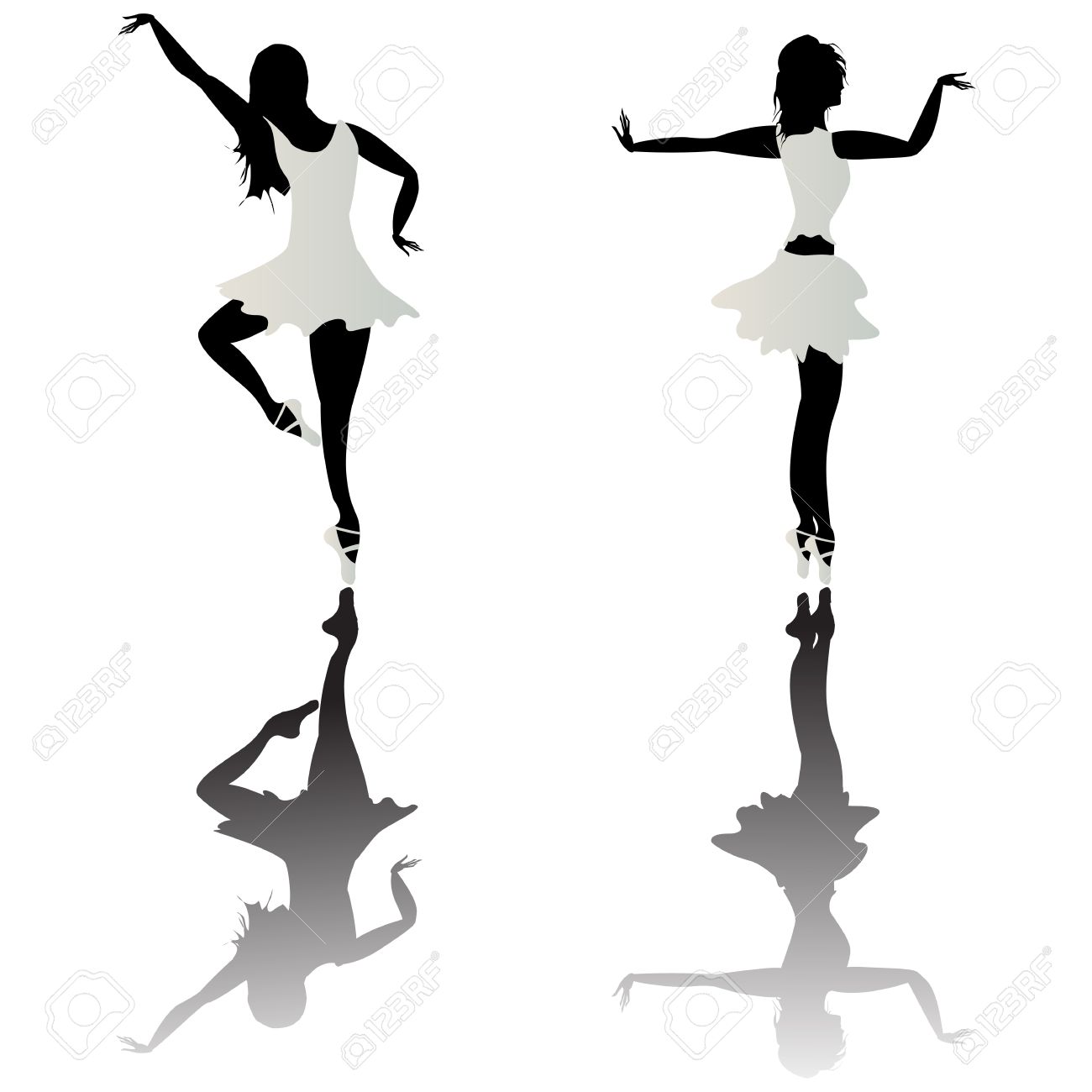 1300x1300 Reflection Clipart Silhouette