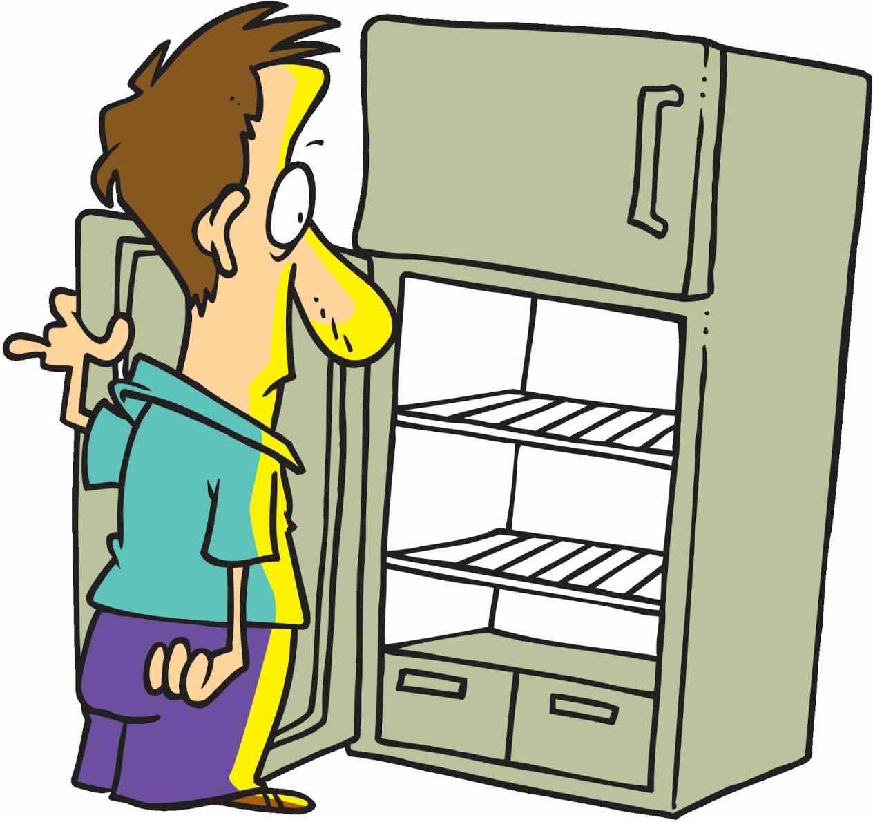 1264x1190 Refrigerator Empty Fridge Clipart Clip Art