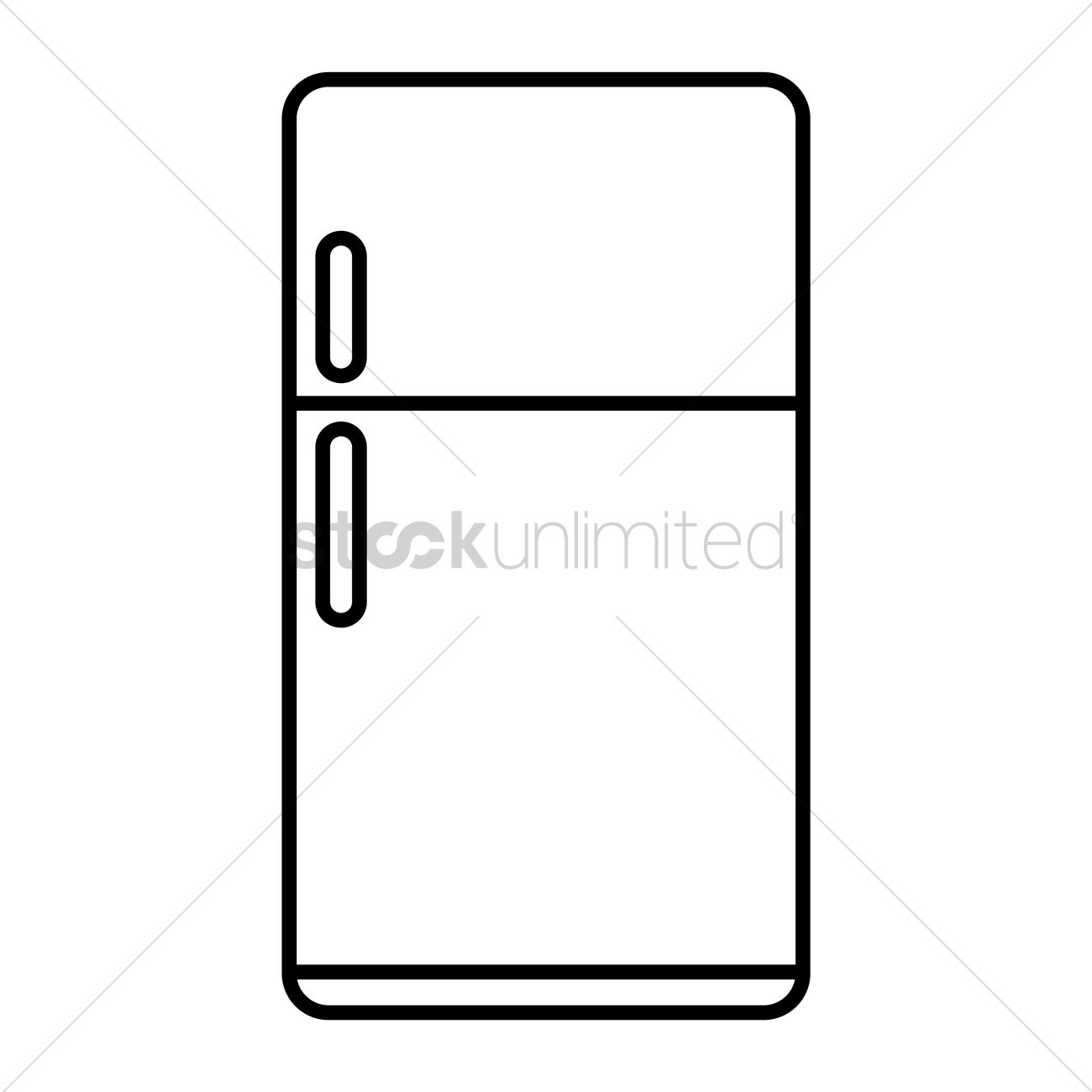 1300x1300 Refrigerator Vector Image