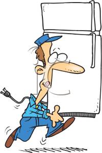 200x300 Image A Repairman Fixing A Fridge
