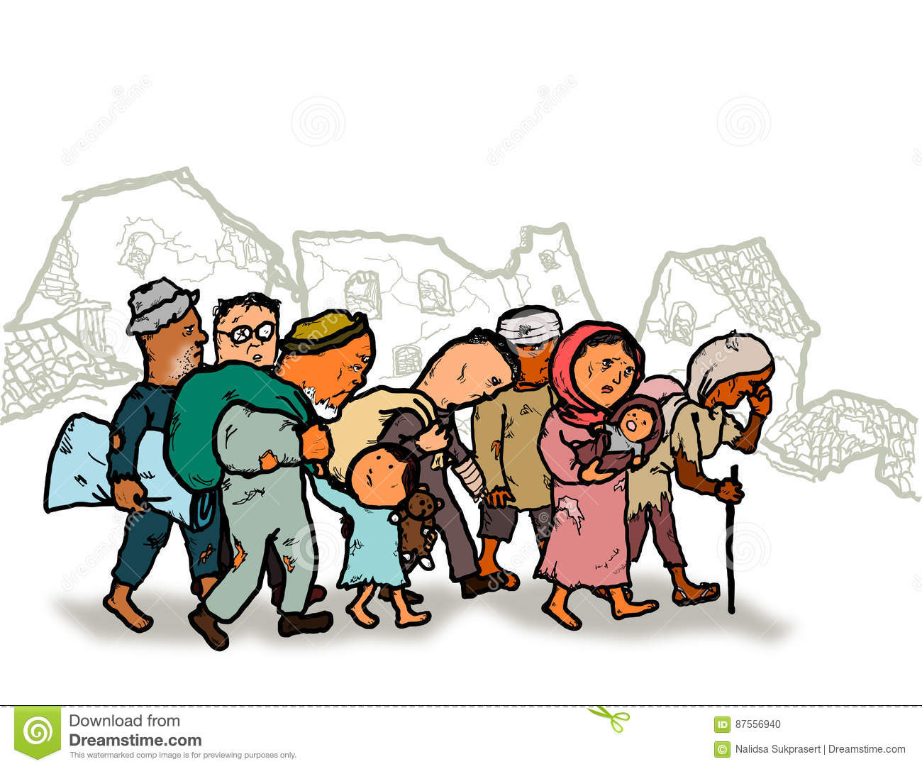 Refugees Clipart | Free download on ClipArtMag