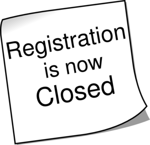 298x288 Registration Closed 2 Clip Art