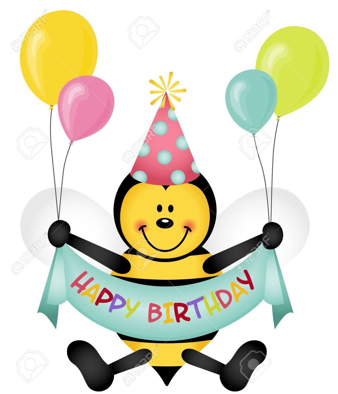 1115x1300 Bee Clipart Happy Birthday