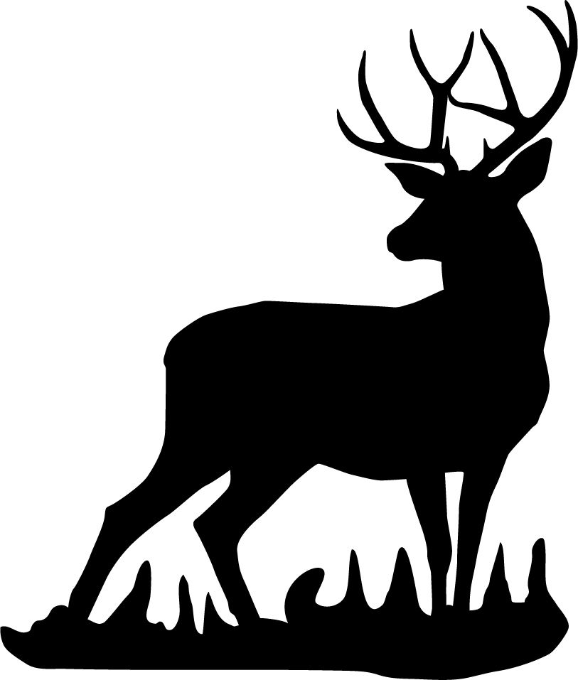 813x957 Deer Head Silhouettes