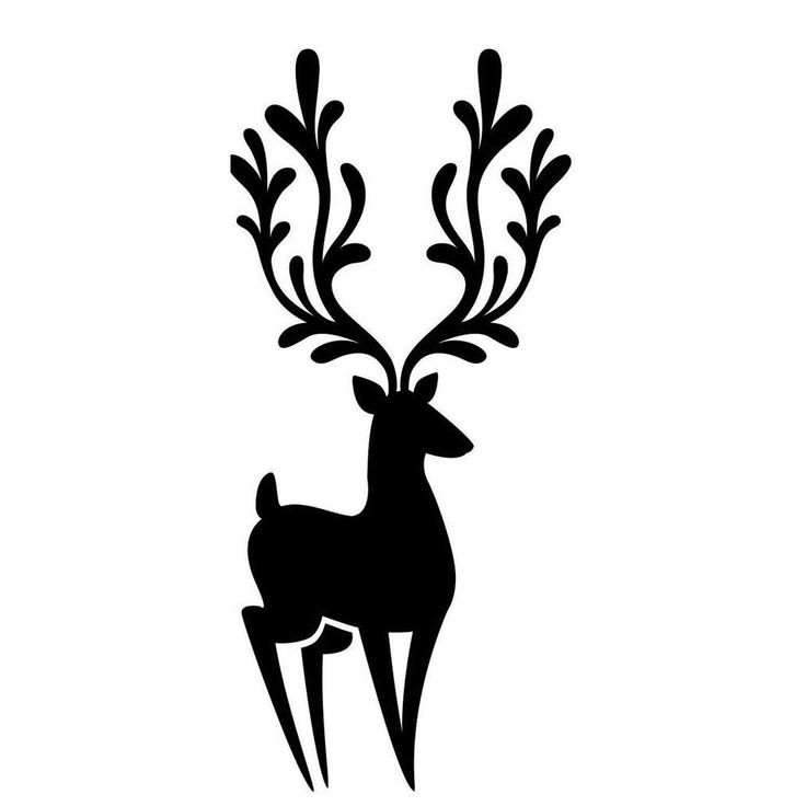 Reindeer Black And White Clipart | Free download on ClipArtMag