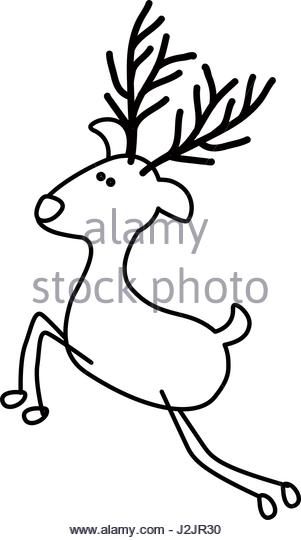 301x540 Reindeer Black And White Stock Photos Amp Images
