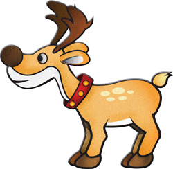 250x244 Reindeer Clip Art Clipart Image