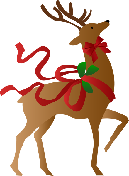 440x600 Christmas Reindeer Clip Art Clipart Photo