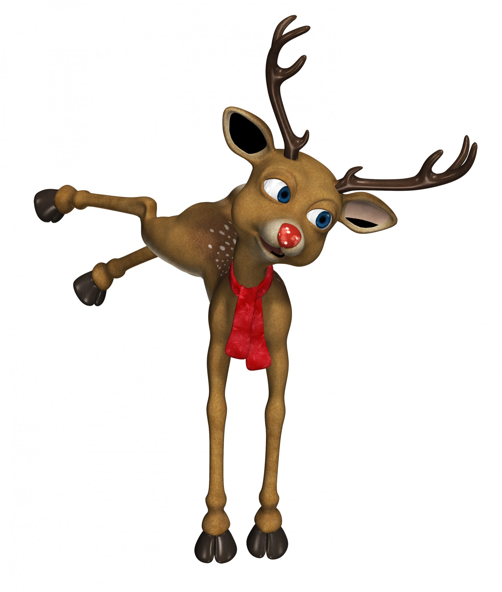 1630x1920 Cartoon Reindeer Clipart Free Pictures