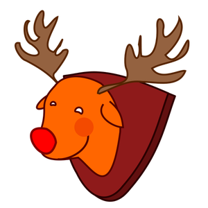 300x300 947 Christmas Reindeer Clipart Free Public Domain Vectors