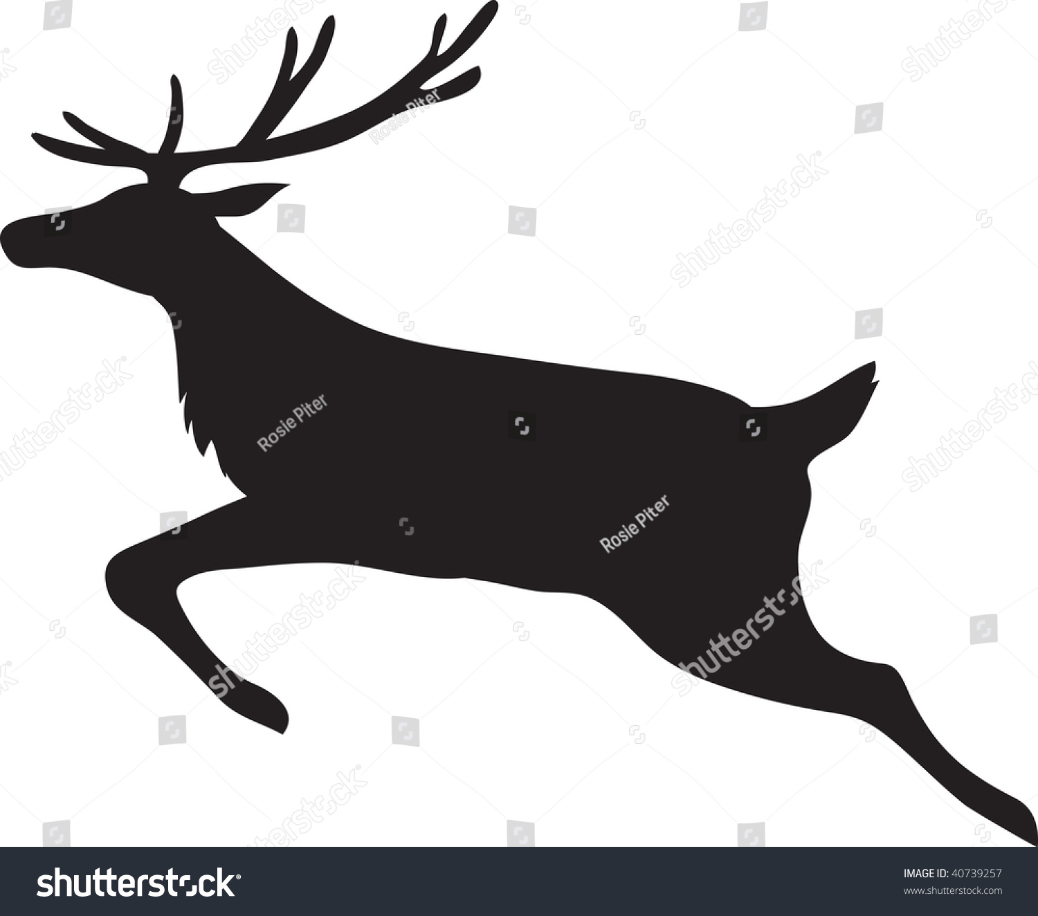 1500x1324 Reindeer Running Clipart