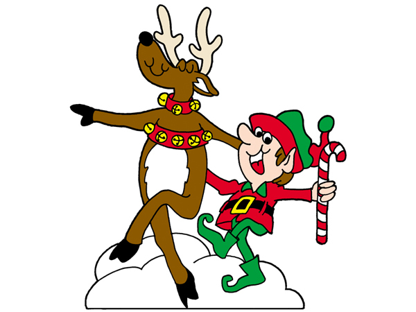 600x450 Dancing Reindeer Clipart 101 Clip Art