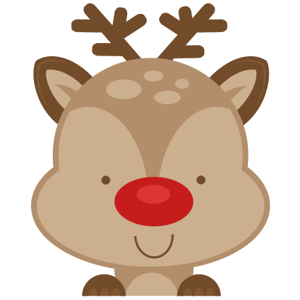 432x432 Cute Reindeer Christmas Fonts And Clipart