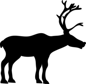 300x293 Free Reindeer Clip Art Image