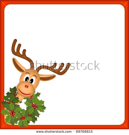 450x470 Reindeer Border Clip Art 101 Clip Art