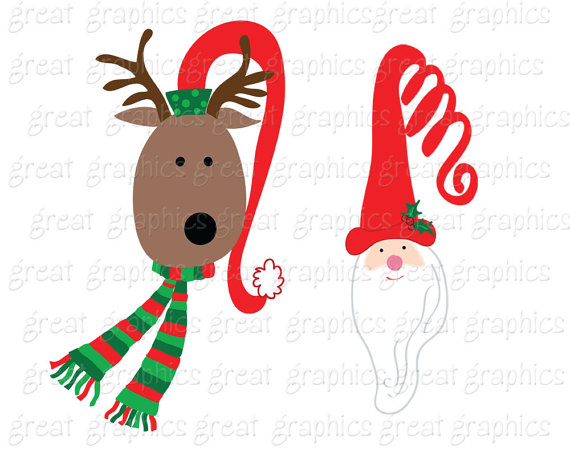 570x456 Santa Clipart Printable Santa Reindeer Clip Art Christmas Clip