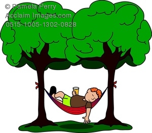 300x264 Art Image Of A Guy Sleeping In A Hammock