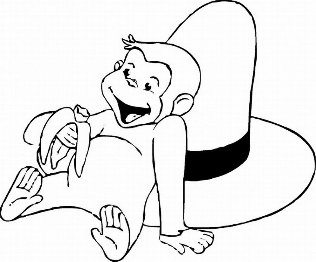 1048x871 The Adorable Curious George Coloring Pages For Your Kids