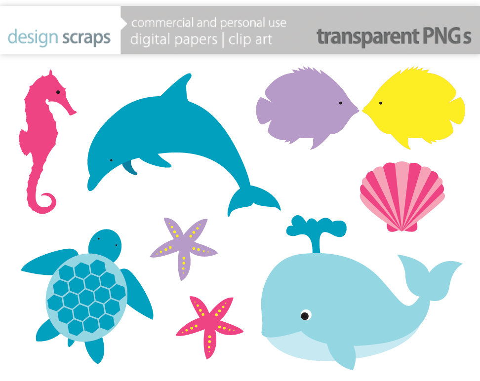 972x772 Sea Life Clipart