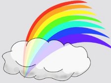 225x169 Rainbow And Cloud Clipart