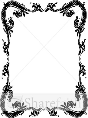 291x388 White Dots Antique Border Religious Borders