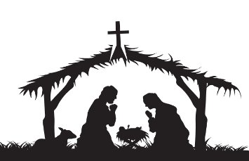Religious Christmas Images Black And White | Free download on ClipArtMag