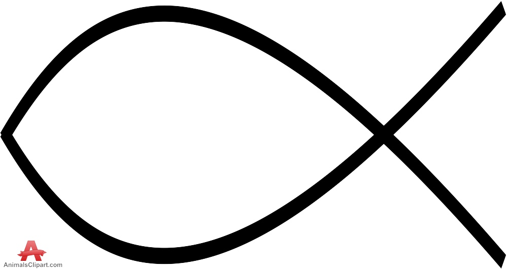 999x530 Religious Fish Outline Free Clipart Design Download