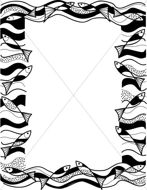 475x612 Christian Fish Border Clipart