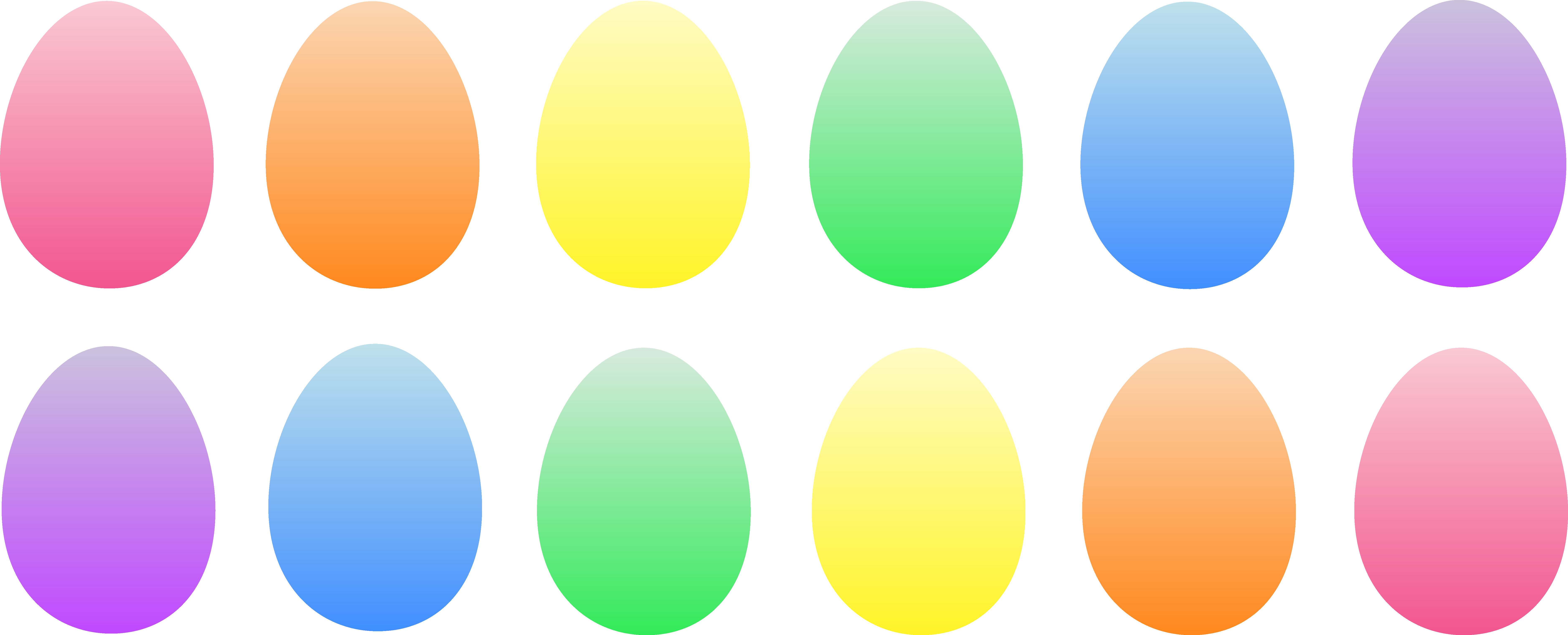 7508x3043 Egg Clipart Easter Banner