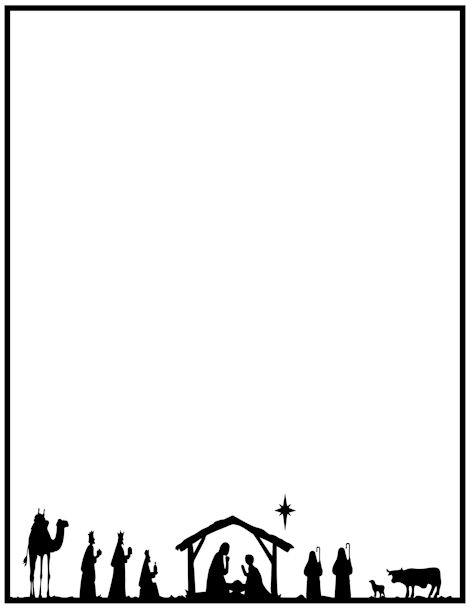 470x608 Christian Christmas Clipart Borders