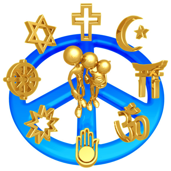 580x580 World Religious Symbols Clip Art