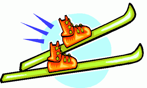 491x296 Cartoon Ski Clipart