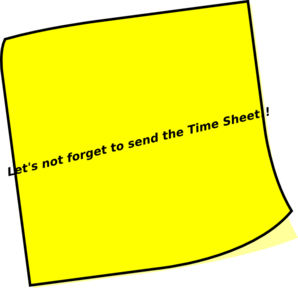 298x288 Timesheet Reminder Clip Art