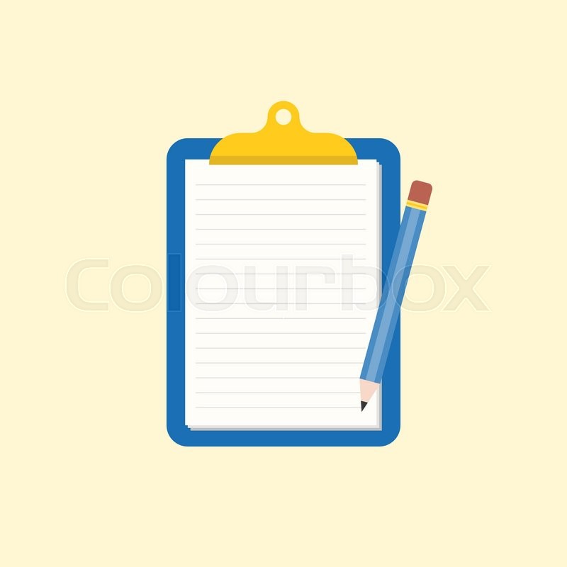 800x800 Note Memo And Pencil Illustration, Reminder Icon, Blank Clipboard