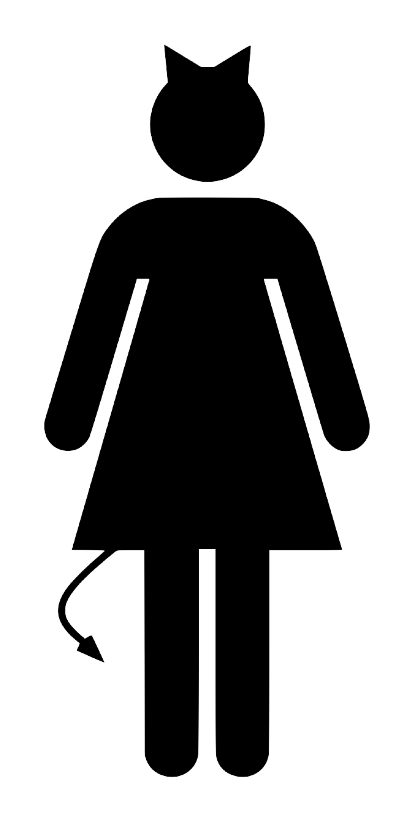1322x2611 Female Symbol Clipart