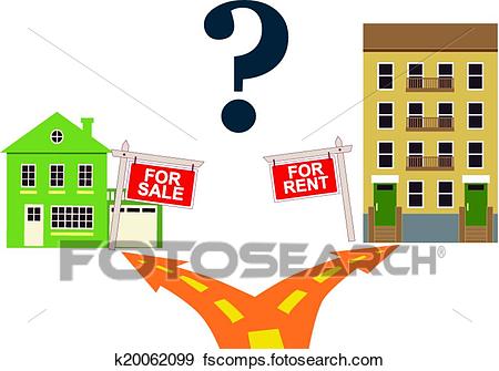 450x335 Clip Art Of To Rent Or Buy K20062099