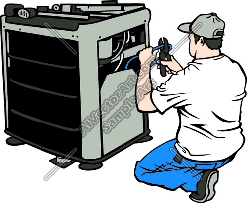 500x411 Air Conditioner Repair Clipart