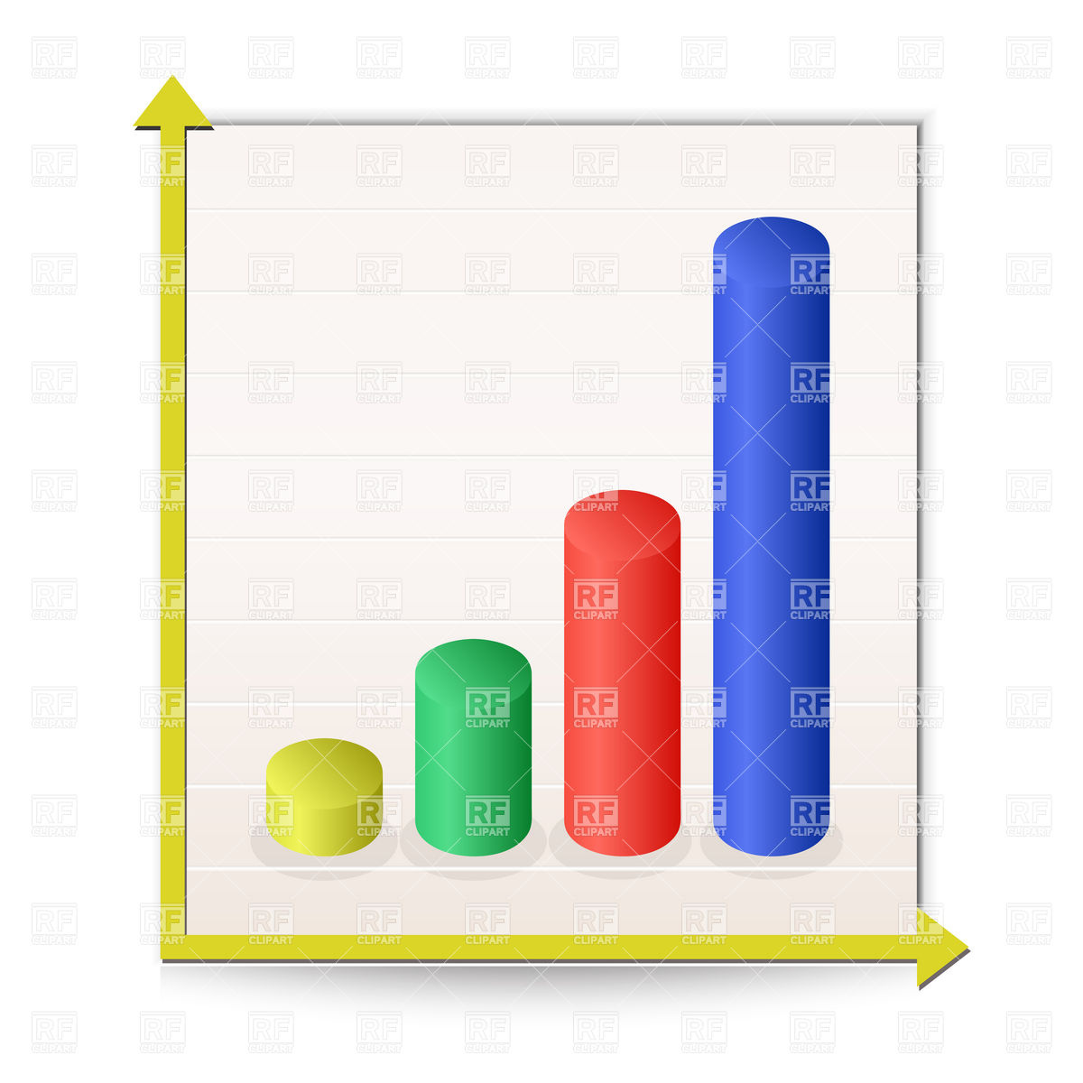 1200x1200 Bar Chart Report Icon Royalty Free Vector Clip Art Image
