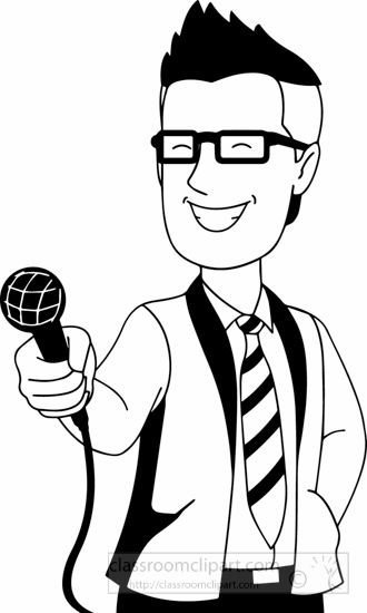 330x550 Microphone Clipart Reporter