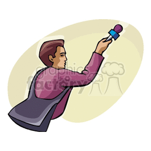 300x300 Royalty Free Journalist 160256 Clip Art Images, Illustrations