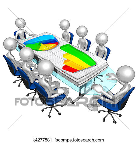 450x470 Clipart Of Business Reports Meeting K4277881