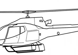 296x210 Helicopter Coloring Pages