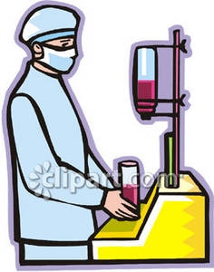 236x300 Clipart Picture Of A Lab Technician Working With Blood