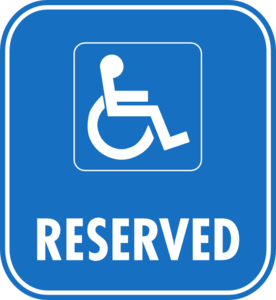 276x300 Reserved Disabled Parking Clip Art