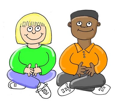 400x357 Respectful Children Clipart