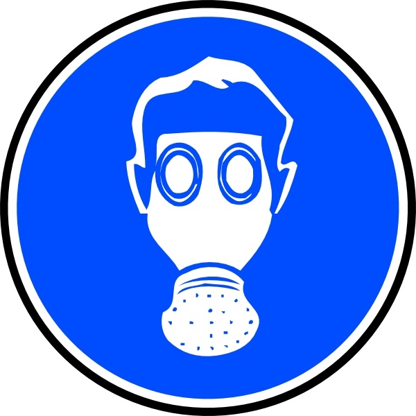 600x600 Mandatory Respiration Protection Clip Art Free Vector In Open
