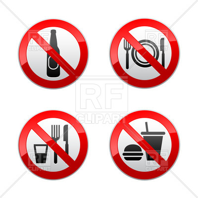 400x400 Prohibited Signs