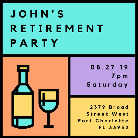 530x530 Retirement Party Ideas