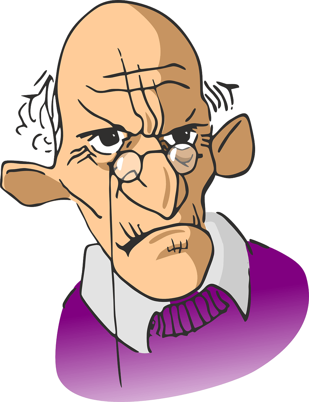 986x1280 Old Clipart Retired Person